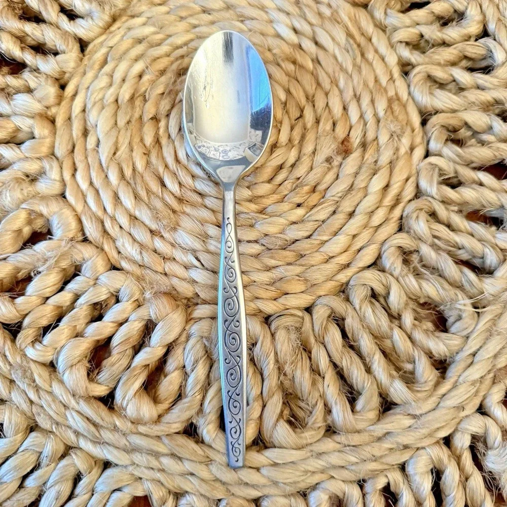 Gorham Stainless Silverware  - SPANISH SCROLL - Oval Soup Spoon‎ 6 7/8
